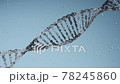 Rotating dna helices moving among cells, abstract background. Genom concept. 78245860