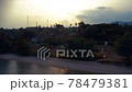 Aerial drone panorama view flight over Phuket. Thailand, Phuket, Rawai. Beach, Islands and buildings from above. 78479381