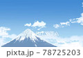 Beautiful animation video of Mt. Fuji with the image of Japan 78725203
