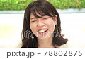 A woman who speaks with a smile 78802875