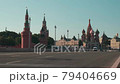 Moscow Red Square, zoom in time lapse view of Kremlin and St. Basil's Cathedral in Moscow, Russia 79404669