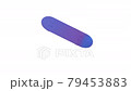 Close up neon colorful skateboard ride to jumping in the air, 3d rendering looping animation movement with alpha channel, isolated white background. 79453883