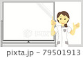Nurse woman giving an explanation 79501913