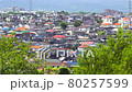 Residential area from a hill and fresh green trees 80257599