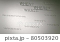 Question Words Simple Animated Concept 80503920