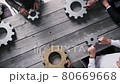 Teamwork concept connect gears 80669668