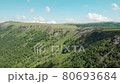 Summer blue sky, clouds and plateau 80693684