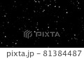 ひらひらと舞い落ちる銀色の紙吹雪 81384487