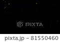 Glitter animation material (black background) yellow whose light rises like a starry sky 81550460
