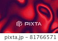 グラデーションCG背景　サイケデリック　赤 81766571
