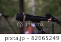 Microphone close-up with blurred background 82665249