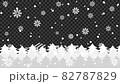 Animated gradient background pattern with snow and crystals falling in the forest Background transparency 82787829