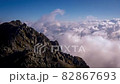 Scenery above the clouds from Mt. Tateyama 82867693