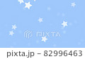【ループ可能】回転しながら上昇するスター背景素材_ホワイト×ブルー 82996463
