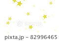 【ループ可能】回転しながら上昇するスター背景素材_ゴールド×ホワイト 82996465