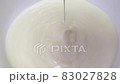 Yogurt spoon cream bowl Bowl of fresh greek yogurt 83027828