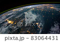 Earth Planet Night Scene Space view from International Space Station ISS, Public Domain images from Nasa Time lapse 83064431