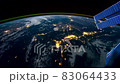 Earth Planet Night Scene Space view from International Space Station ISS, Public Domain images from Nasa Time lapse 83064433