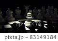 3D rendering illustration. Plastic chess pieces on 83149184