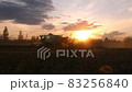 Combine harvester on field of wheat, harvesting wheat, agriculture, harvest time  83256840