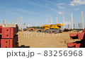 VELIKIE LUKI, PSKOV REGION, RUSSIA - August 01, 2021:Construction site of  largest meat processing plant 83256968