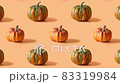 Stop motion with Pumpkins for Halloween and Thanksgiving Day. 4k video. 83319984
