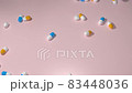 Image of spilling medicines and supplements such as tablets and capsules Image of spilling medicines and supplements such as tablets and capsules 83448036