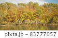 Autumn leaves in the mountains along the lake 83777057