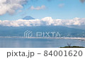 Clouds flowing over Mt. Fuji like floating in the sea 84001620