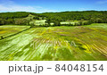 Scenic aerial view of fields in Kentucky ready for cultivating 84048154