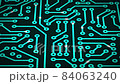 Circuit Board. Green futuristic technology background. Loop animarion 84063240