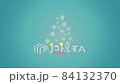 Moving snowflakes fold into the shape of a Christmas tree 84132370