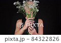 Portrait of Woman Modeling Rings 84322826