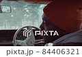 Two Black Men Speaking in Car 84406321