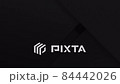 黒い幾何学模様が動きます。リッチな印象を与える背景動画素材。 84442026