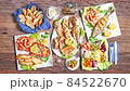 Seafood animated and view from above 84522670