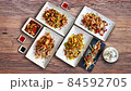 Thai food animated and view from above 84592705