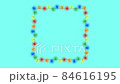 Animated  frame with multi colored Christmas lights for garlands. Decorating Christmas cards with lights and garlands. Video 84616195