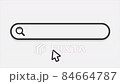 Animation of a web search. Typing into search engine on white background. Search bar icon for ui. Web search. 4K video motion graphic 84664787