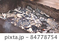 barbecue grill and hot coal. 84778754