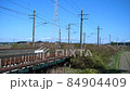 Utsunomiya Line running in the countryside (with railroad crossing sound) 84904409
