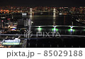 Night view of Rainbow bridge in Tokyo Bay 85029188
