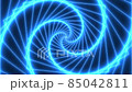 An endless rotating blue tunnel. Seamless video for audiovisual performances, light shows, nightclubs. 85042811