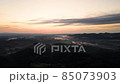 茨城の日の出と雲海の風景【ドローン空撮】 85073903