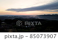 茨城の日の出と雲海の風景【ドローン下降空撮】 85073907