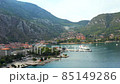 Aerial view on a sunny day on Boko Kotorska Bay, Montenegro 85149286