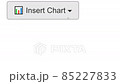 Cursor Slides Over and Clicks Insert Pie Chart in Spreadsheet. Mouse Pointer on Device Computer Monitor Screen Clicking Add Circle Graph on Worksheet File For Company Business Assignment or School Edu 85227833