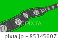 film strip film plastic cinema. video footage animation computer clip 85345607