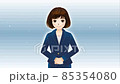 Can be used for meetings and explanation videos! Speaking female animation 85354080