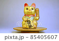 Japanese lucky arm cat in motion 85405607